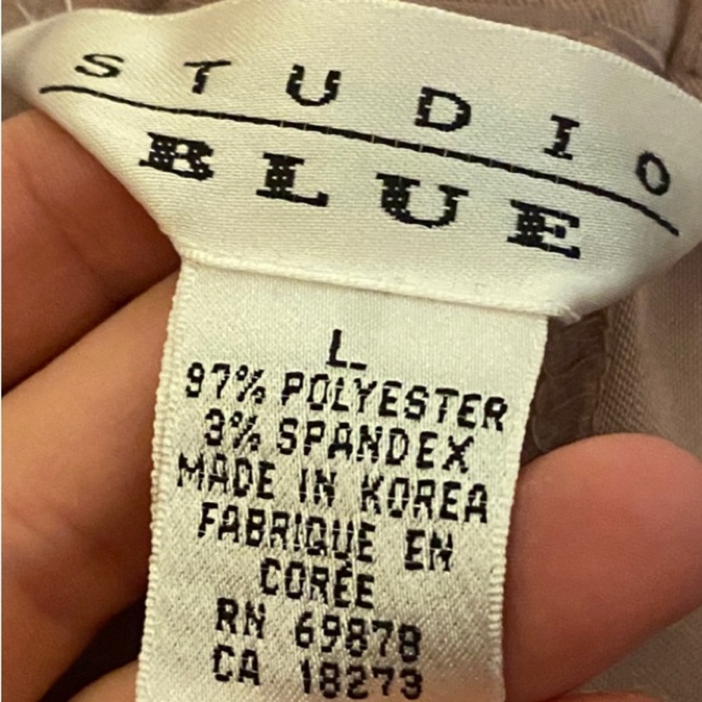 Women’s Wide Leg Dusty Rose Pants Studio Blue - Picture 2 of 5